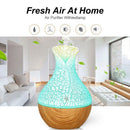 Wood Grain Electric Air Humidifier Ultrasonic Essential Oil Diffuser Aromat