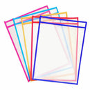 10x Transparent Pvc Reusable Dry Erase Pockets Storage Pockets 10pcs Pens M