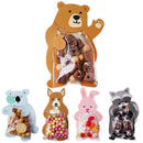 10pcs Cute Animal Candy Bag Greeting Card Biscuit Gift Bag Baby Shower Birt