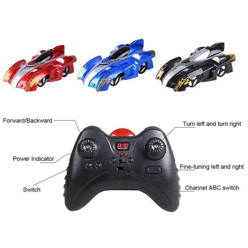 Remote Control Climbing Rc Car With Led Lights 360 Degree Rotating Stunt To J1L7