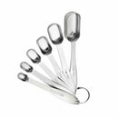 Measuring Spoons 6 Pcs/Set Stainless Steel Tea Coffee Measure Cooking Scoop