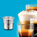 Stainless Steel Reusable Coffee Milk Frother Capsule Cup Filter for Illy