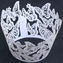 Cake Decoration Supplies,50PC DIY Cupcake Wrappers Butterfly Lace Cup Cake