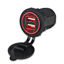 5V 4.2A Dual 2USB Charger Socket Adapter Power Outlet for 12V 24V Car Motor D1Z3
