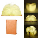 Rechargeable LED Mood Lighting,Multi-color Night Light Wooden Foldable Book