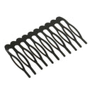 10pcs 10 Teeth Metal Black Wig Combs Hair Pins Clips DIY for Women Beauty