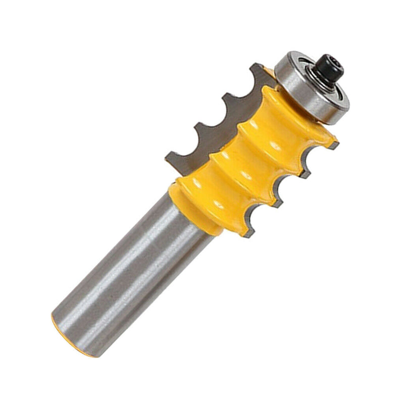 2 Pieces Triple Bead & Flute Furniture Molding Router Bit Set - 1/2 1/4