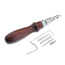 Adjustable Leather Groover Stitching Leathercraft Groove Gouge DIY Tool Set