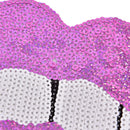 Purple sexy lips iron on sequins sew on patches DIY applique for clothes craftME