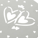 Two hearts Stainless Steel Metal Chocolate Coffee Art Mould Coffee Stencils  OZ