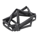 Black 4mm Diameter Polyolefin 2: 1 Halogen Free Heat Shrink Tube 1M I9X9