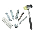 1X(Set Of 12 Craft Tool Die Punch Snap Rivet Setter Base Kit For Diy Leathe