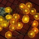 1x 20LEDs Lemon Shape Fairy String Lights Warm White Strip Light Home Decorati_