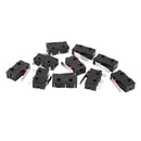 10 x Cut hinge lever SPDT momentary 1 NC 1 number mini switch 250 VAC 3 A K7A5