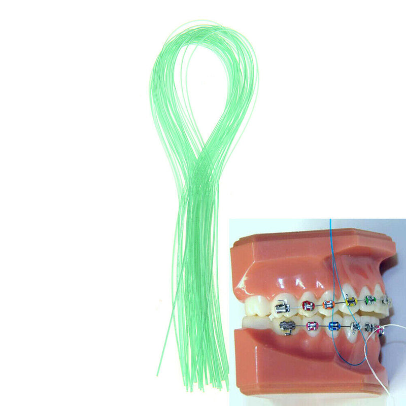 30pcs Floss Threaders Dental Floss Holders Between Orthodontic Braces Bridge Nsp