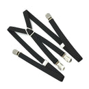 Men X Back Suspender Adjustable Strap Non-slip 4 Clips Trousers Pants Braces