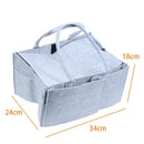 Foldable Baby Diaper Caddy Organiser Removable Lid Storage Bag Kid Toys Por U7O2
