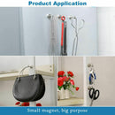 6Pcs Magnetic Hooks, Premium 25Lb Neodymium Heavy Duty Magnetic Hooks,Indoo