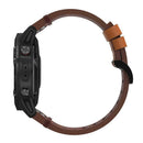 Leather Quick Release Watchband Wrist Strap for Garmin Fenix 6 Smartwatch