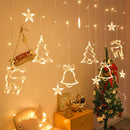 3.5m 8 Mode Curtain String Lights Christmas Decorative Lamp (Warm White)