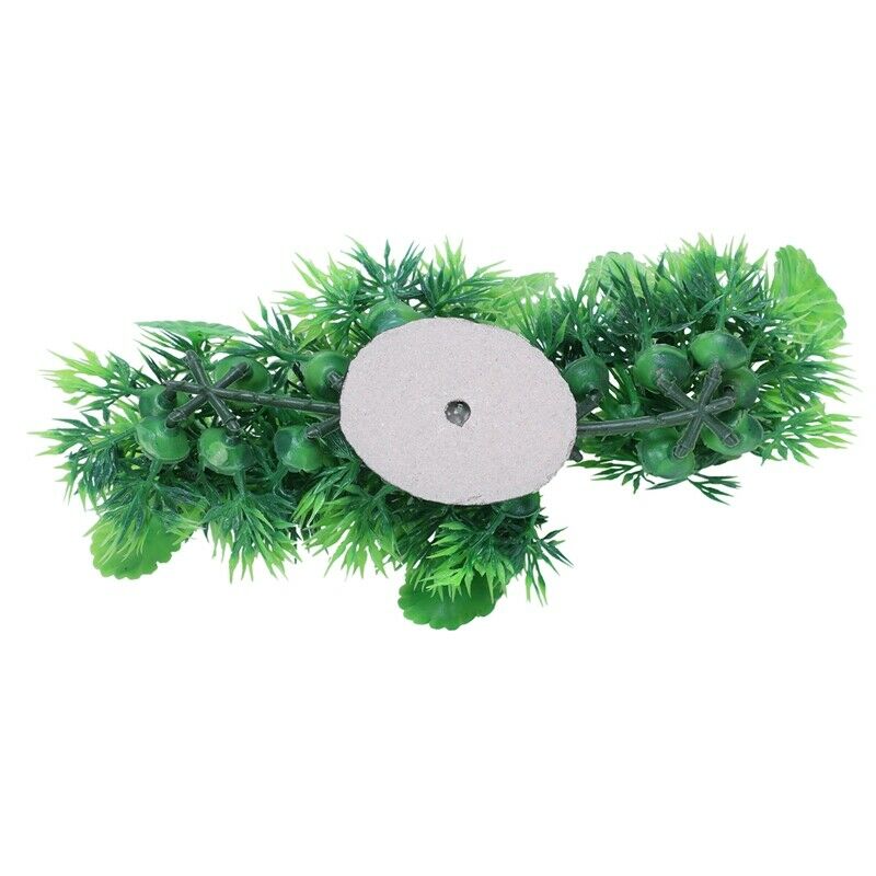 Plastic Green 8.7 inchWide Artificial Plants for Aquarium Fish Tank G4F8