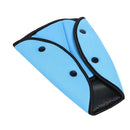 Kids Car Seat Belt Triangle Safety Holder Seat Cover Neck Protection (Blue