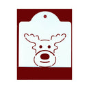 christmas reindeer head cookie cutter biscuit metal mold tool stainless steel JR