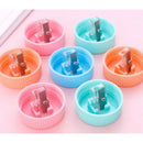 2pcs Creative Pencil Sharpener Capsule Cap Manual Sharpener Student Stationer Ew