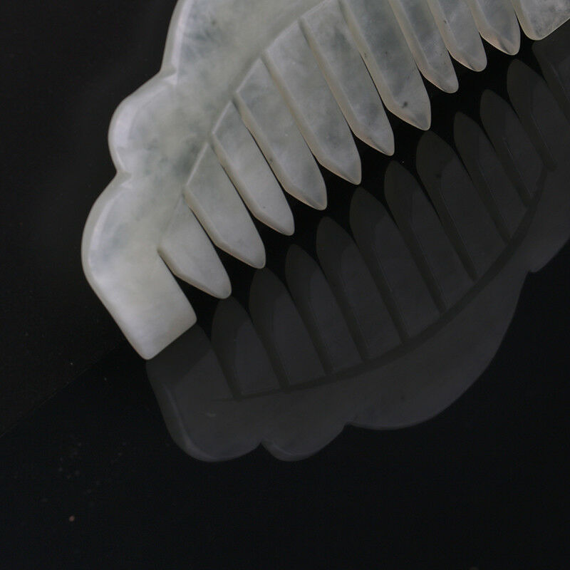 natural jade flower`stone gua sha comb massage scrape  healthy cure tooME J BX