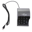Mini USB Numeric Keypad Number Digital Password Keyboard Num Pad 19Keys