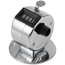 5X(Round Base 4 Digit Manual Hand Tally Mechanical Palm Click Counter K9Y8)
