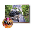 5D DIY Diamond Painting Train Road Full Round Pictures Rhinestone Kit Decor