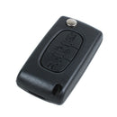 Key remote shell for Peugeot 407 and 407 SW foldable 3 buttons Q1Y6