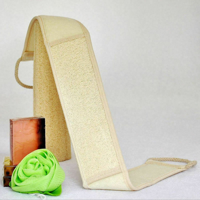 Natural Exfoliating Loofah Back Scrubber For Bath Body Long Shower Luffa Sponge