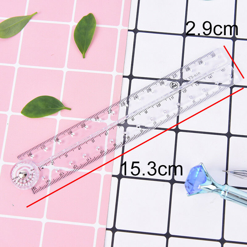clear plastic acrylic folding straight rulers 30cm drawing kid school suppliesSE