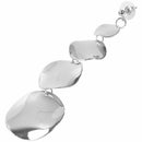 1 Pair Long Alloy Round Piece Glossy Women Fashion Earrings Irregular Geome