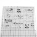 DIY Clear Transparent Stamps Silicone Letters Cards Album Decoration Seals