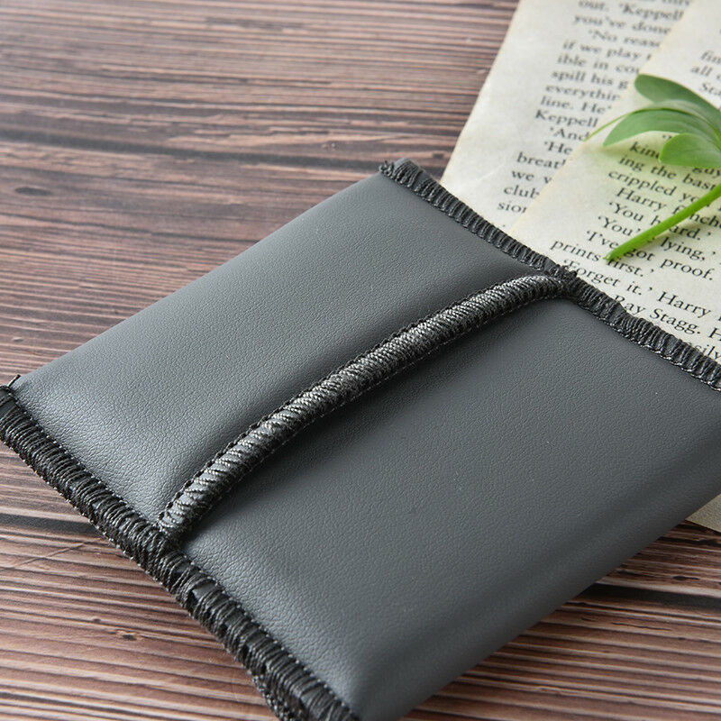 hearing aid carrying pouch bag holder small black pu leather material storage sp