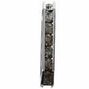 10 Pcs Rhinestone 5 Holes Spacers Beads 27x7.5mm