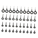 40pcs Stainless Steel&Ceramic Raft Fishing Rod Guides Rod Repair Line Eyelet