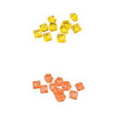 20 Pieces Clear D10 Dice 10 Sided Dice for D&D RPG MTG Accessories Orange&Yellow