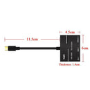 USB 3.0 Type -C Combo Hub Adapter for Micro SD/XQD Card Reader  Black