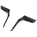 Car Steering Wheel Decoration Cover Trim Carbon Fiber Style Stickers for BM