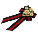 3pcs Striped Fabric Brooch Pin Necktie Pre-tied for Lady Women Shirt Decor