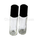 Empty Set of 2 Glass Roll-On 10ml Small Fragrance Perfume Oil Bottle Deluxe Y Ew