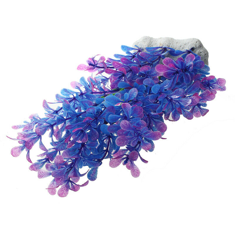 Purple Artificial Water Plants for Fish Tank Aquarium Decoration Ornament