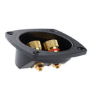 2pcs Black Round Ring Spring Cup Connector, Speaker Box Terminal/ Subwoofer
