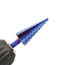 3Pcs Hss 1/4 Hex Shank Blue Coated Step Drill Bit Cutting Tool Smoother Dri S9E1