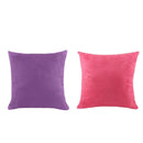 2x Velvet Pillow Case Cushion Covers with Hidden Zipper for Sofa Bed 45x45cm