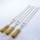 Useful U Shape Wooden Handle Stainless Steel BBQ Tool Set BBQ Roast Barbecu